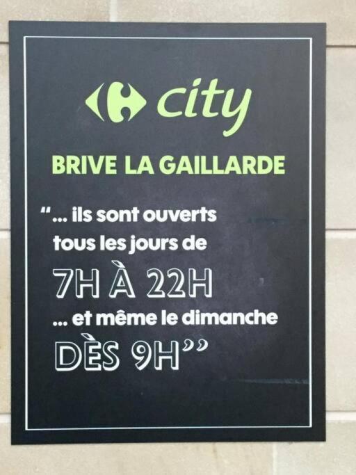 Logement A Brive Avec Terrasse Et Climatisation - Pres De La Gare Et Du Centre-Ville - Wifi Et Stationnement Gratuit Zewnętrze zdjęcie